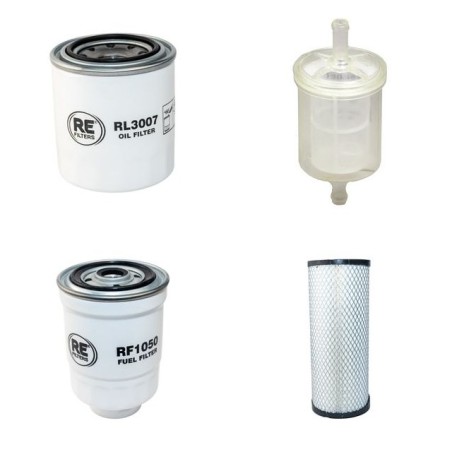 CLARK C 30 D Filter Service Kit Air Oil Fuel Filters w/Yanmar 4TNE98 Eng.   YR  2012-