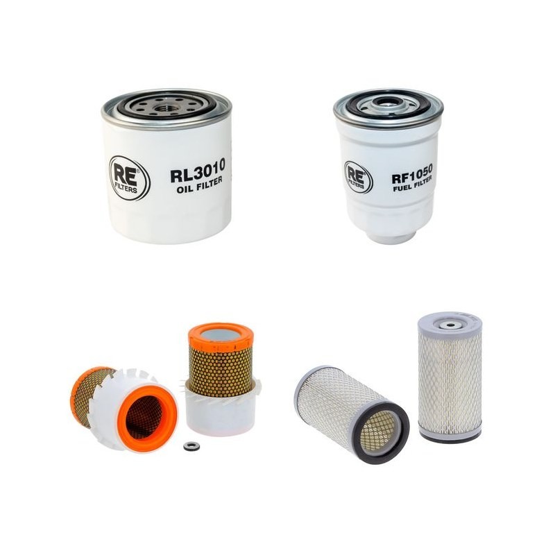 Filter Kit for Daewoo / Doosan D18S-5  Air Oil Fuel Filters with Kubota V2403 Engine