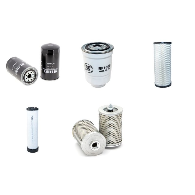 Filter Kit for Daewoo / Doosan D20S-3  with Daewoo Db33A Engine 2002-