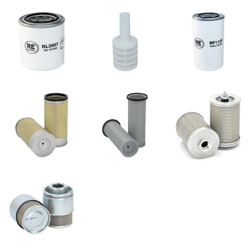 Filter Kit for Daewoo / Doosan D25GX  with Yanmar 4TNE98 Engine Year 2008-