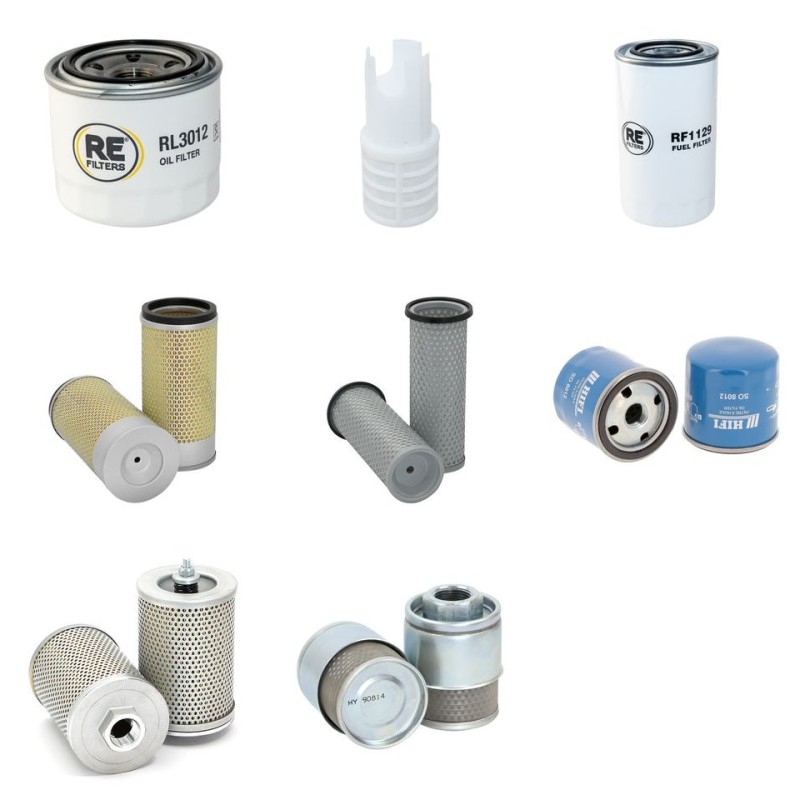 Filter Kit for Daewoo / Doosan D30G  with Yanmar 4TNE98-BQDFC Engine Year 2009-