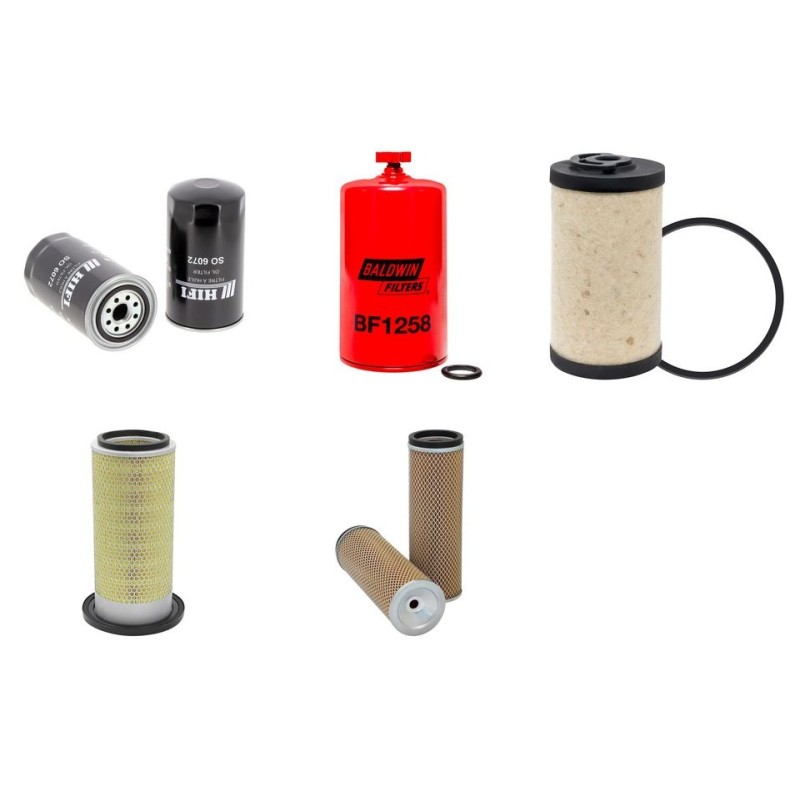 Filter Kit for Daewoo / Doosan D70S  with Daewoo D1146 Engine
