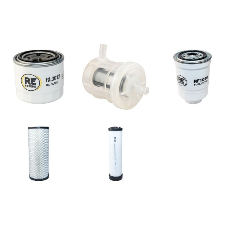 HELI CPCD 35-XW33F Filter Service Kit Air Oil Fuel Filters w/Yanmar 4TNE98BQ Eng.
