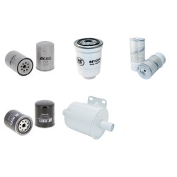 Hyster H2.50 XM Forklift Filter Service Kit - W/ Isuzu