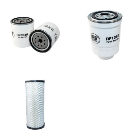 HYTSU S 100 25 Filter Service Kit Air Oil Fuel Filters w/ISUZU C 240PJK3 Eng.   YR  2012-