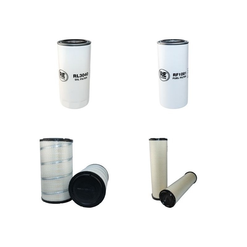 KALMAR DCE 120-6 Filter Service Kit Air Oil Fuel Filters w/VOLVO TAD 620VE Eng.