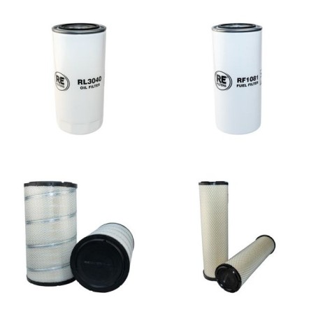 KALMAR DCE 120-6 Filter Service Kit Air Oil Fuel Filters w/VOLVO TAD 620VE Eng.