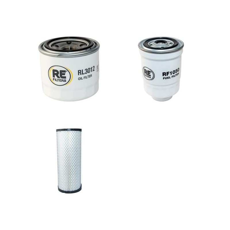 Filter Kit for Komatsu FD25T-16R Air Oil Fuel Filters with Komatsu 4D94LE-1B Engine YR 2005-