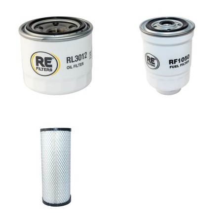 Filter Kit for Komatsu FD25T-16R Air Oil Fuel Filters with Komatsu 4D94LE-1B Engine YR 2005-