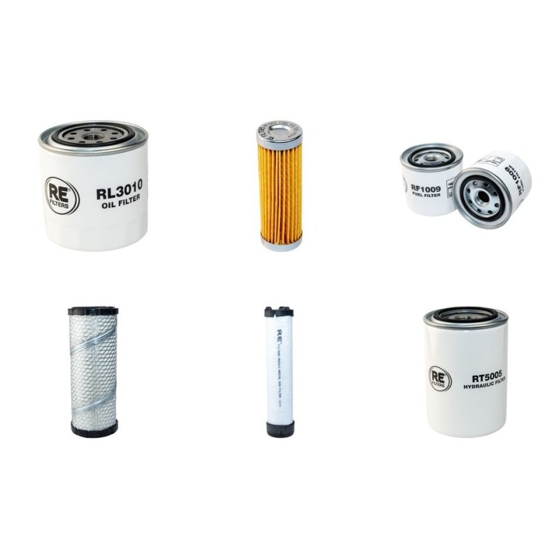 Cushman Turf Truckster Filter Service Kit with  Kubota D1105 Engine