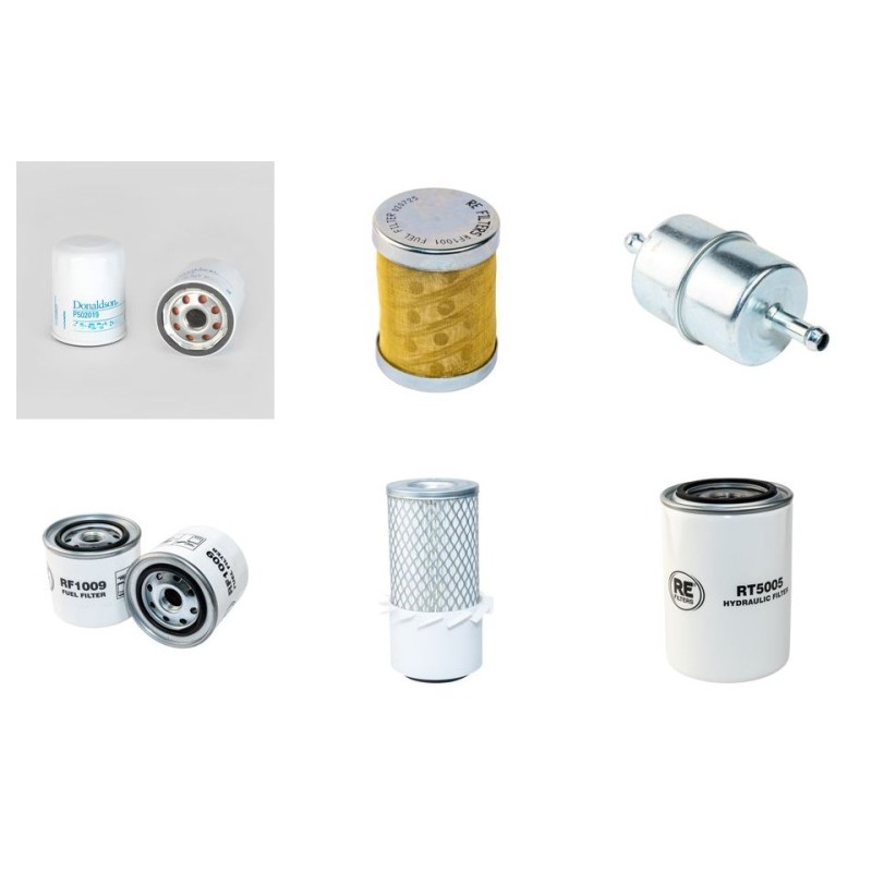 Cushman Turf Truckster Filter Service Kit with Perkins 10310 Engine Air fins