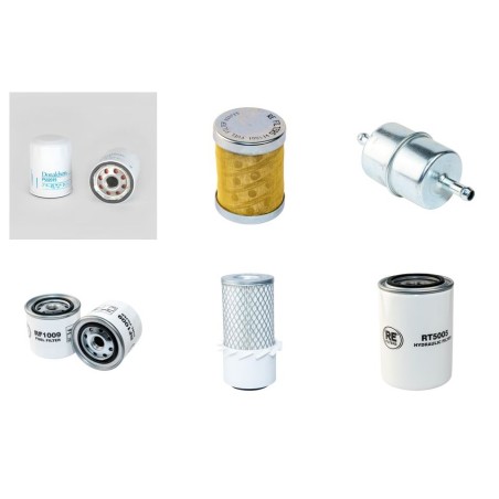Cushman Turf Truckster Filter Service Kit with Perkins 10310 Engine Air fins