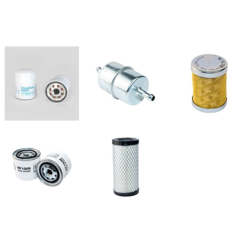 CUSHMAN TURF TRUCKSTER Filter Service Kit Air Oil Fuel Filters w/Perkins 103.10 KD70377 Eng. SN  no fins