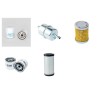 CUSHMAN TURF TRUCKSTER Filter Service Kit Air Oil Fuel Filters w/Perkins 103.10 KD70377 Eng. SN  no fins