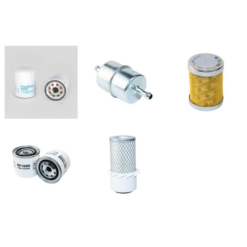 CUSHMAN TURF TRUCKSTER Filter Service Kit Air Oil Fuel Filters w/Perkins 103.10 KD70377 Eng. SN  fins