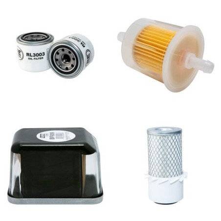 Cushman Turf Truckster Filter Service Kit with  Kubota D950 Engine - Air Oil Fuel