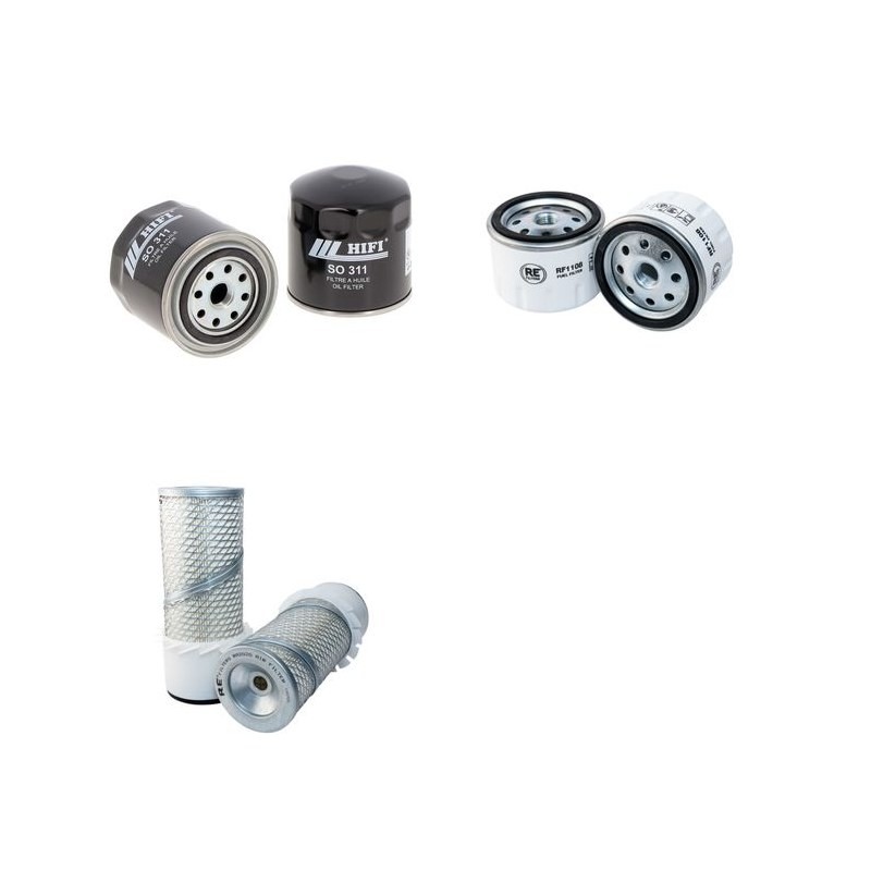 DULEVO 90 DR 2-RAPID Filter Service Kit Air Oil Fuel Filters w/RUGGERINI RD200 Eng.