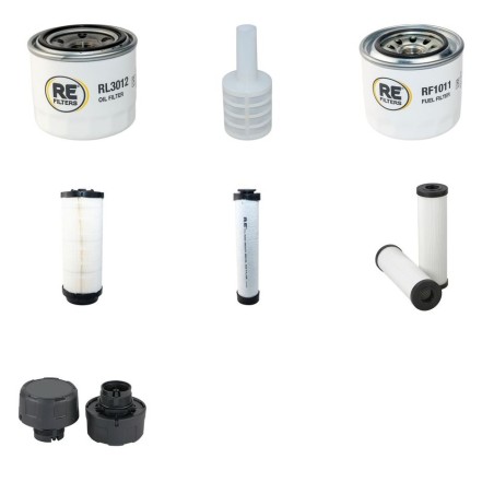 HAKO CITYMASTER 1200 Classic Filter Service Kit w/Yanmar 4TNV88 Eng.