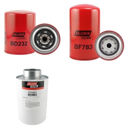 LEITNER LH 360 Filter Service Kit Air Oil Fuel Filters w/Fiat 8041SRC19 (150PS/HP) Eng.
