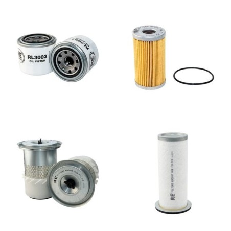 Filter Kit for Terex PS4000 with Yanmar 4TNE88 Engine Air, Oil, Fuel Filters