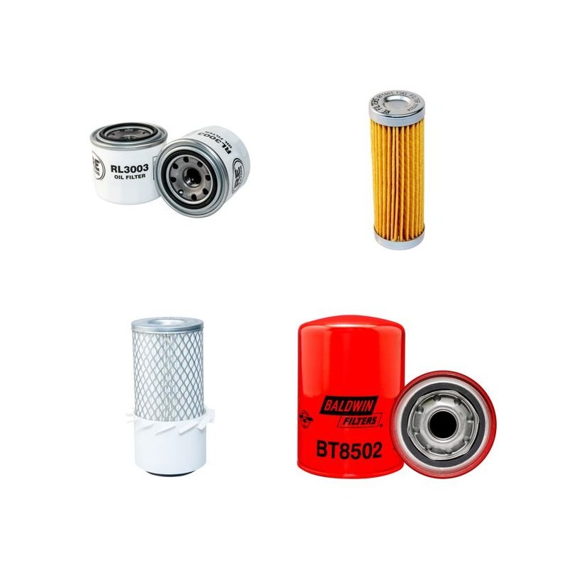 Filter Kit for Ransomes Jacobsen Tri King 1672 D with Kubota D 600 BEngine 