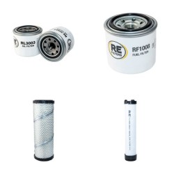 JCB 3TFTM Filter Service Kit Air Oil Fuel Filters w/Kubota