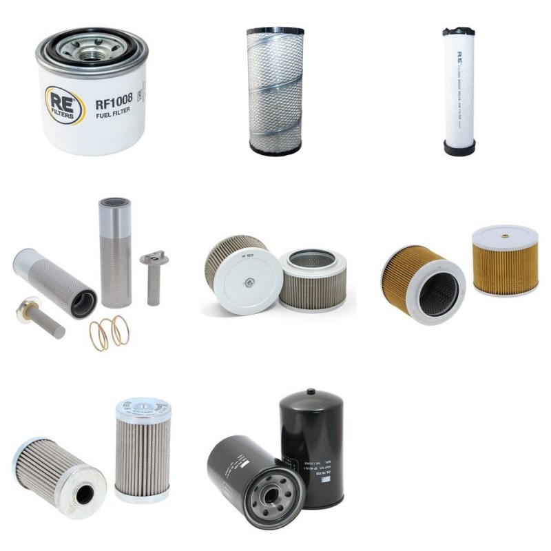 Filter Kit for Sany SY 135 with 4D34TCL1A engine 