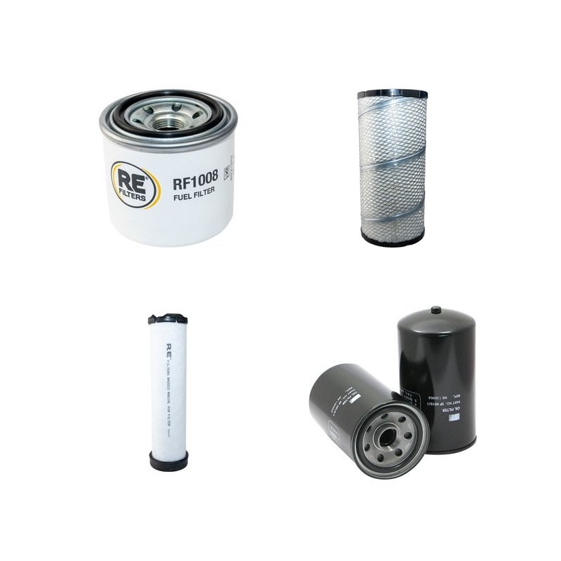 Filter Kit for Sany SY 135 with 4D34TCL1A engine Air Oil Fuel