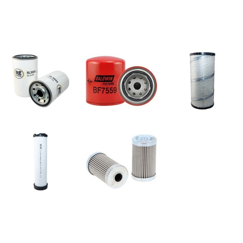 Filter Kit for Sany SY 140 C-9 with Isuzu 4BG1T engine 01.2015 -