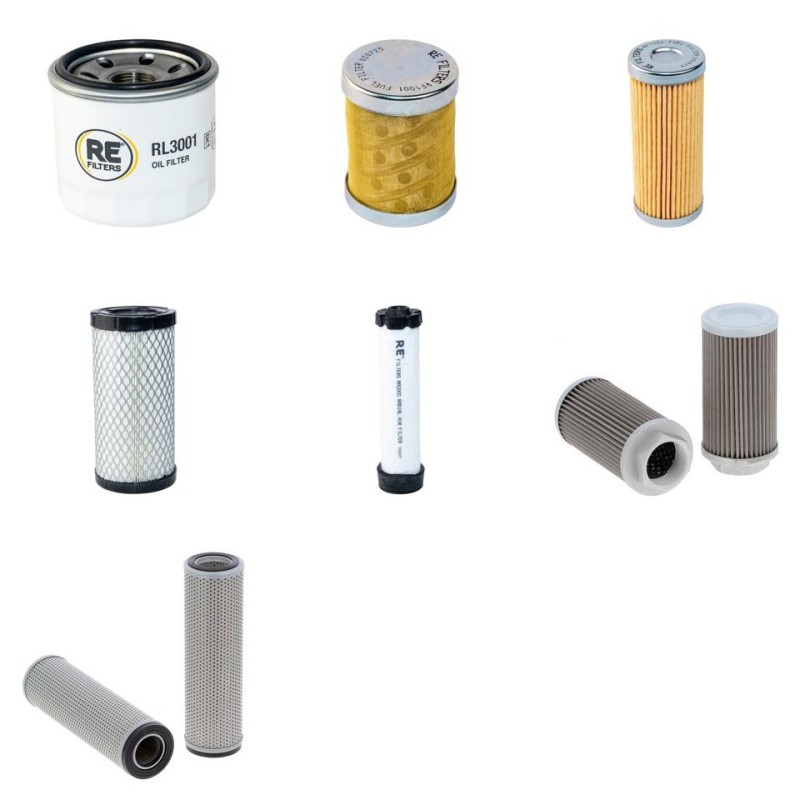 Filter Kit for Sany SY 18 with Yanmar 3TNV engine 