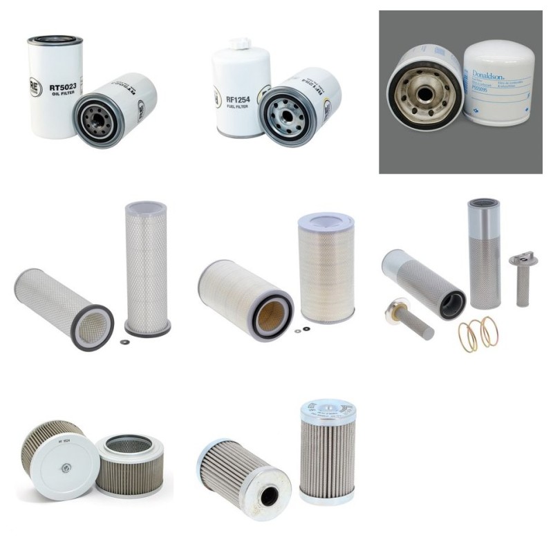 Filter Kit for Sany SY 230 C-5 with Cummins 6BT5.9C engine 