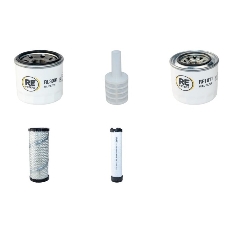 Filter Kit for Sany SY 26 with Yanmar engine Air Oil Fuel