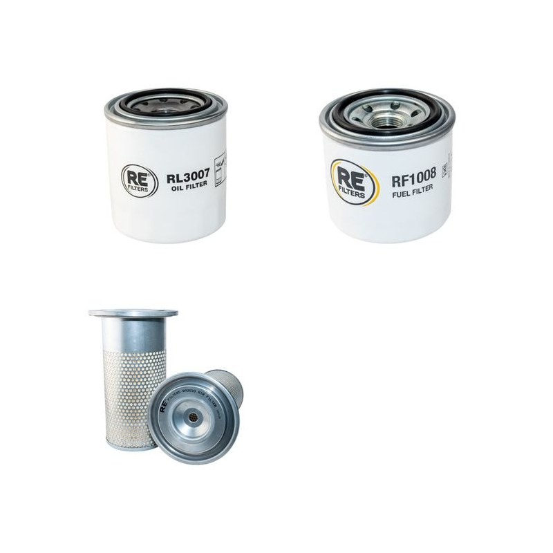 JENSEN A 530 Filter Service Kit Air Oil Fuel Filters w/Kubota D1105-T Eng.