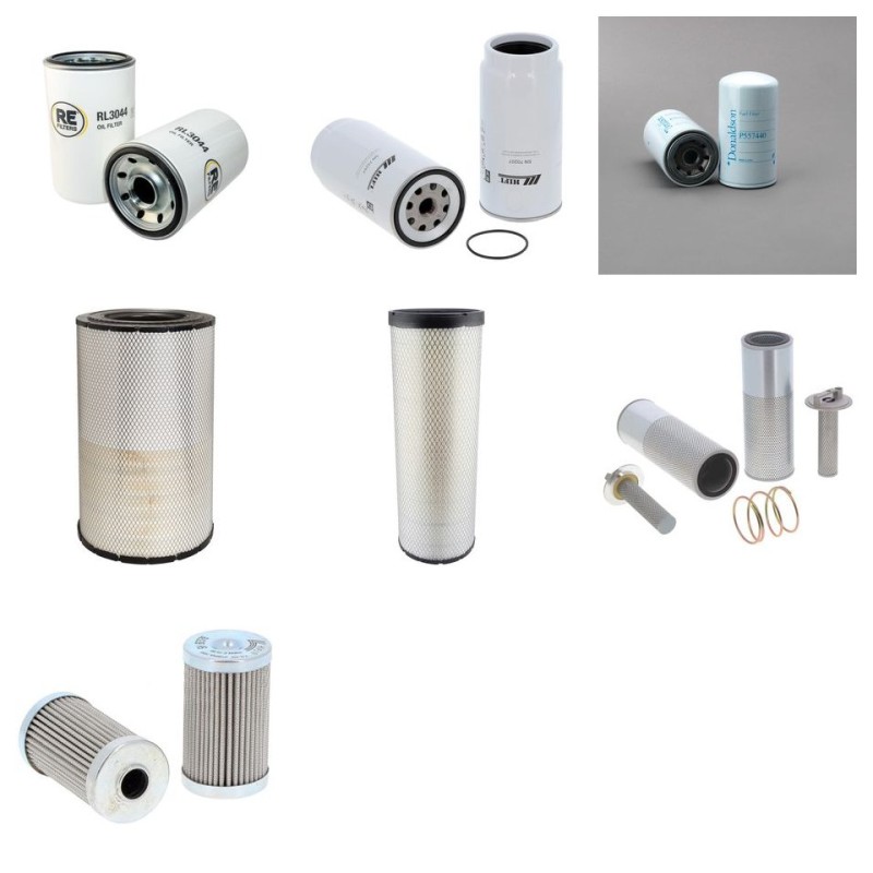 Filter Kit for Sany SY 365 H-9 with Isuzu AA-6HK1X engine 