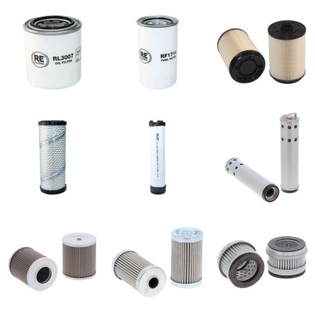 Filter Kit for Sany SY50 with KUBOTAV2607-DI engine 