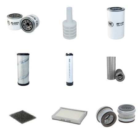 Filter Kit for Takeuchi TB150 with Yanmar Engine 01.2009-