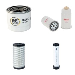 TEREX TC 14-2 Filter Service Kit w/KUBOTA D922eng. 01.2016 -  Air Oil Fuel