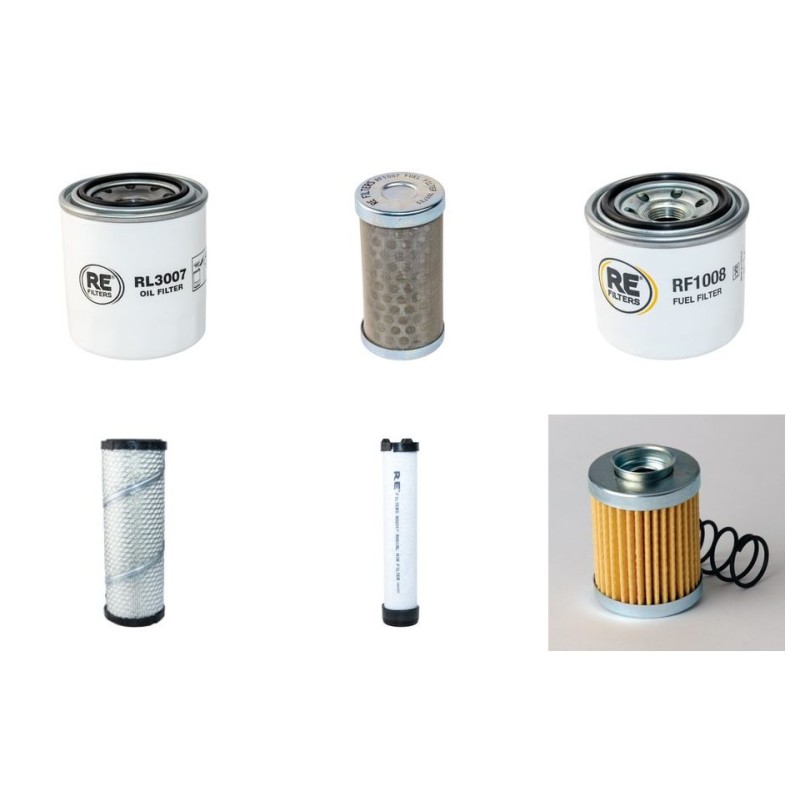 TRIOLIET TRIOTRAC II 2000 VL Filter Service Kit w/JCBeng. 01.2017 -