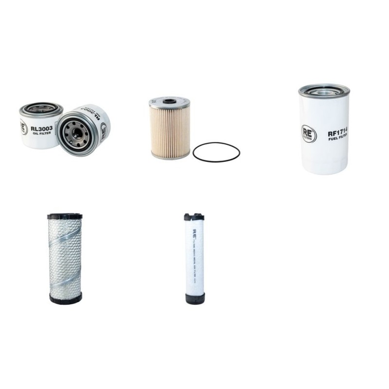TYM T 354 Filter Service Kit w/YANMAR 3 TNV 88C-KKTFeng.  Air Oil Fuel