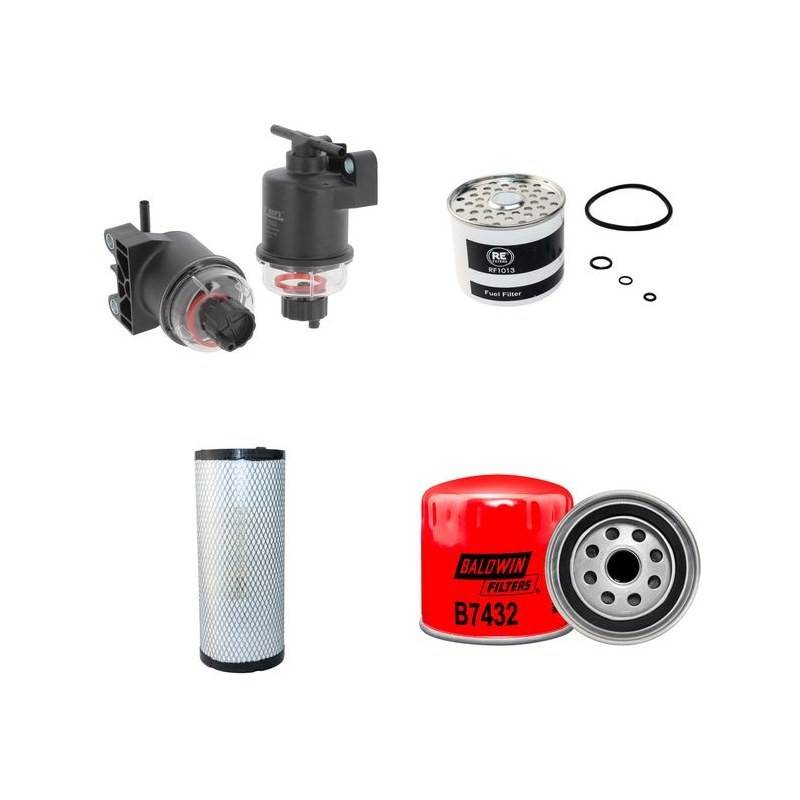 TYM T 474 Filter Service Kit w/KUKJE A2300N2eng.  Air Oil Fuel