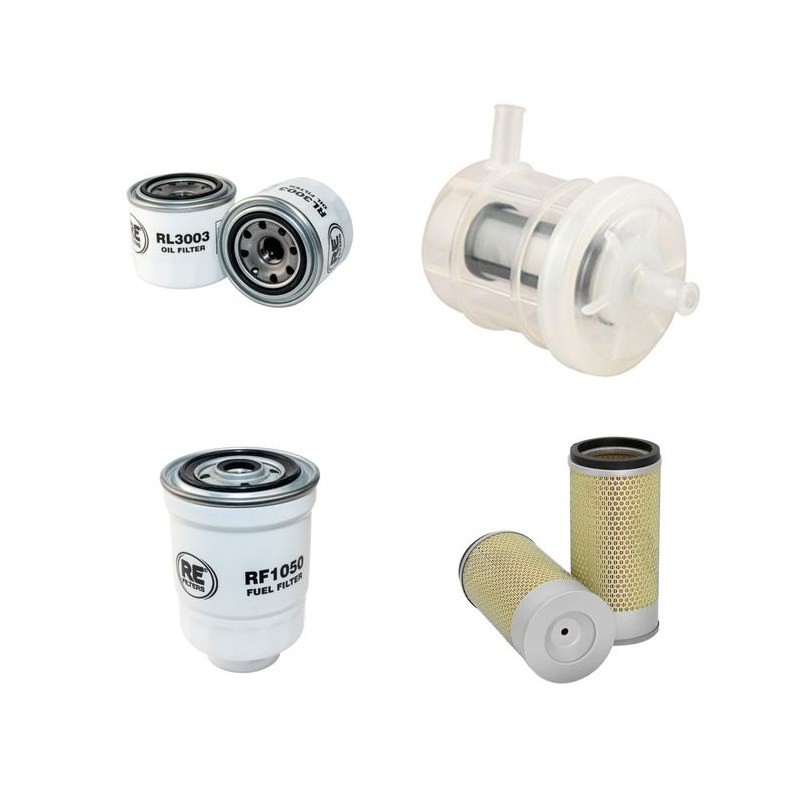 UN FORKLIFT FD 25 T-JE Filter Service Kit w/YANMAR 4TNE98eng.  Air Oil Fuel