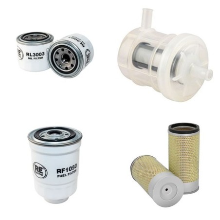 UN FORKLIFT FD 25 T-JE Filter Service Kit w/YANMAR 4TNE98eng.  Air Oil Fuel