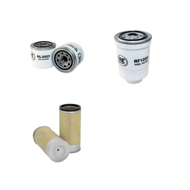 UN FORKLIFT FD 30 T-JE Filter Service Kit w/YANMAR 4TNE98eng.  Air Oil Fuel