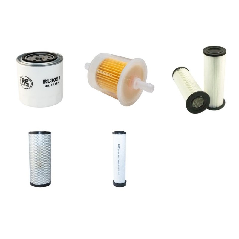 VECTOR ASPIRATRICE MOBILE Filter Service Kit w/KUBOTA V3600eng.  Air Oil Fuel