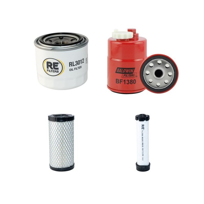 VENTRAC 3400 Y Filter Service Kit w/KUBOTA D 902eng.  Air Oil Fuel