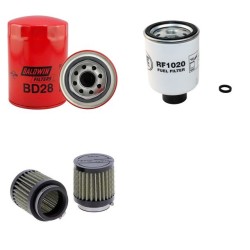 VETUS GLS 30 TIK Filter Service Kit w/VETUS VH 4.80eng.  Air Oil Fuel