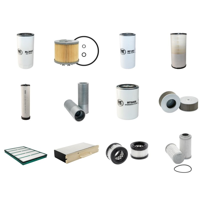Filter Kit for Volvo EC 140 EL Filter Service Kit with Volvo D4J engine 01.2019 -