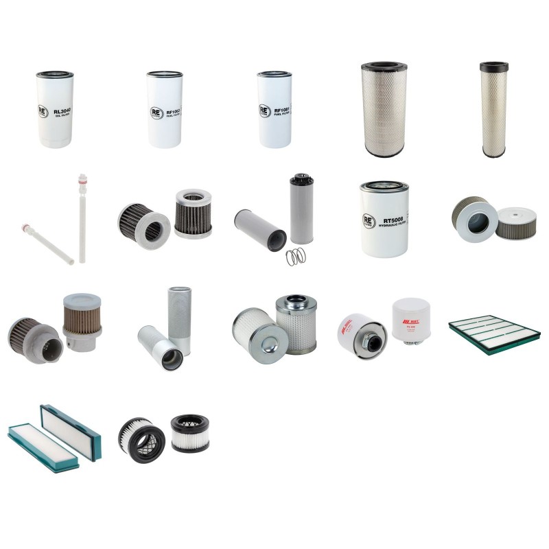 Filter Kit for Volvo EC 200 EL Filter Service Kit with Volvo D4J engine 01.2019 -