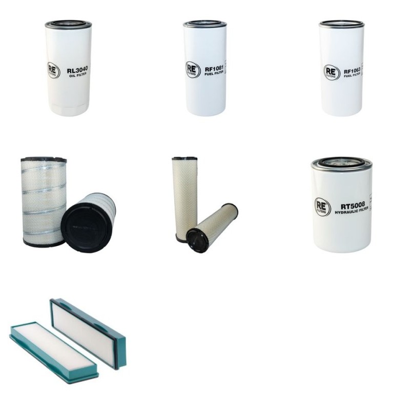 VOLVO ECR 355 EL Filter Service Kit w/VOLVOeng. 01.2009 -