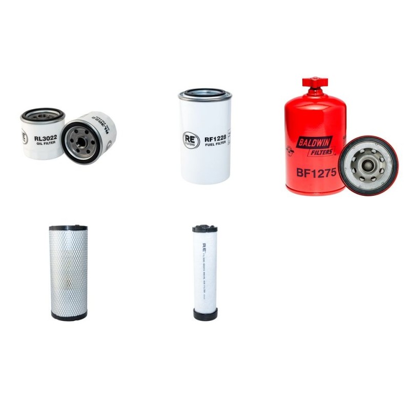 XCG 88-8 Filter Service Kit w/CUMMINS B3.3-Ceng.  Air Oil Fuel